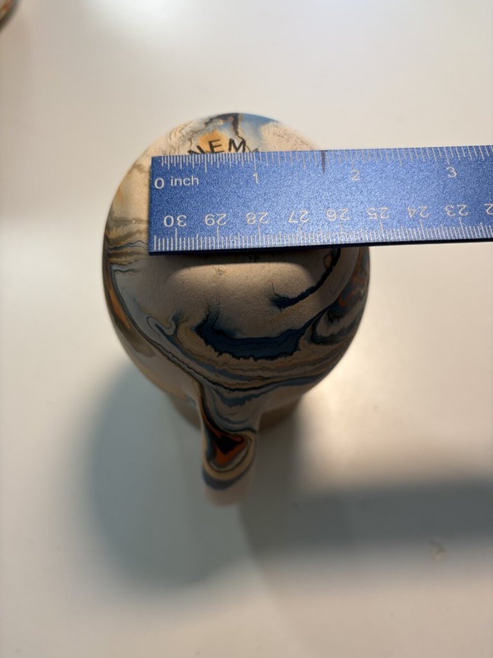 Vintage Nemadji USA Pottery Set 3 Swirl Marbled Vase Pitcher Boho MCM Decor - Picture 13 of 13